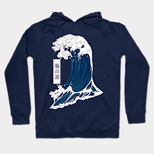 Japanese Painting Style Kanagawa Wave Manga Hoodie